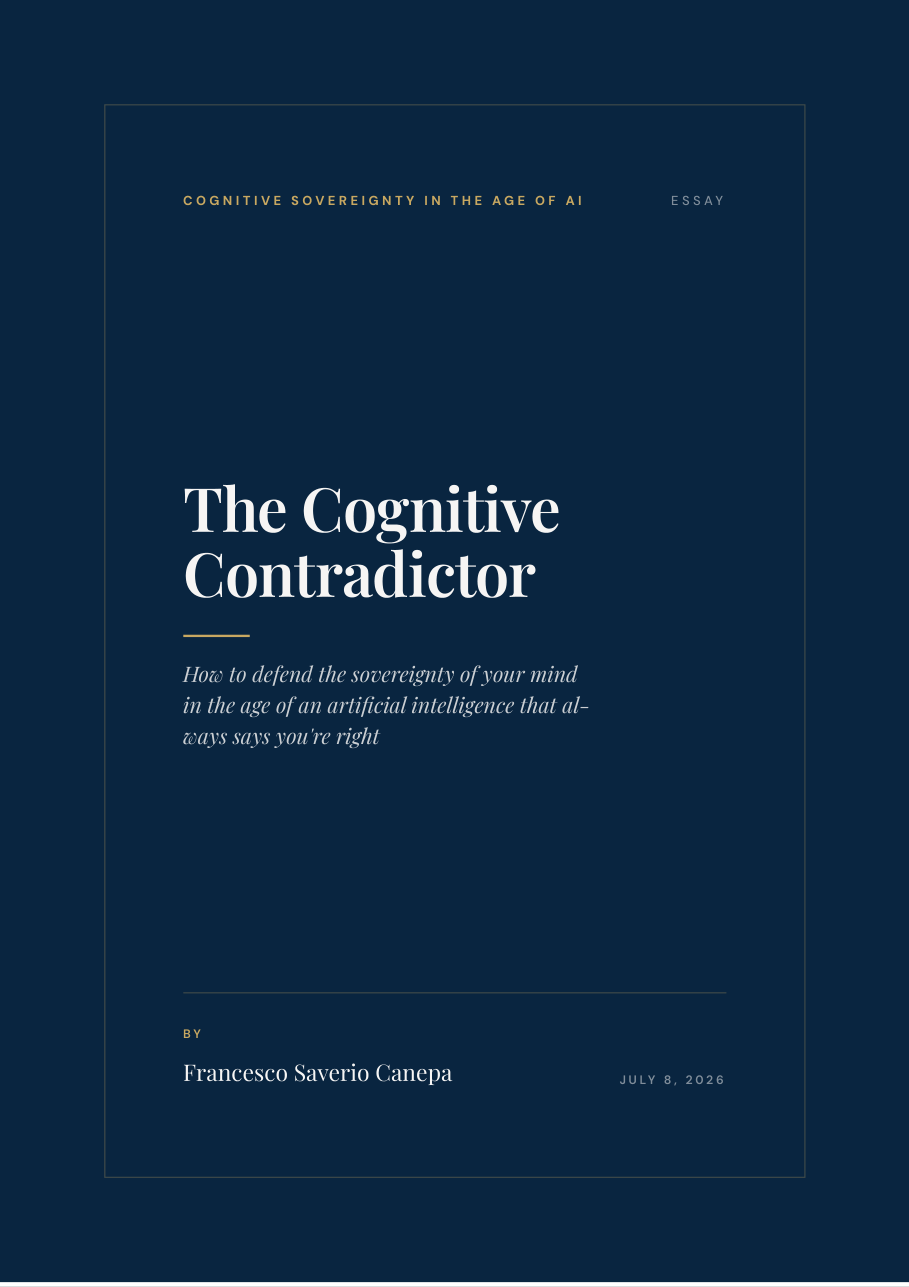 Copertina: The Cognitive Contradictor