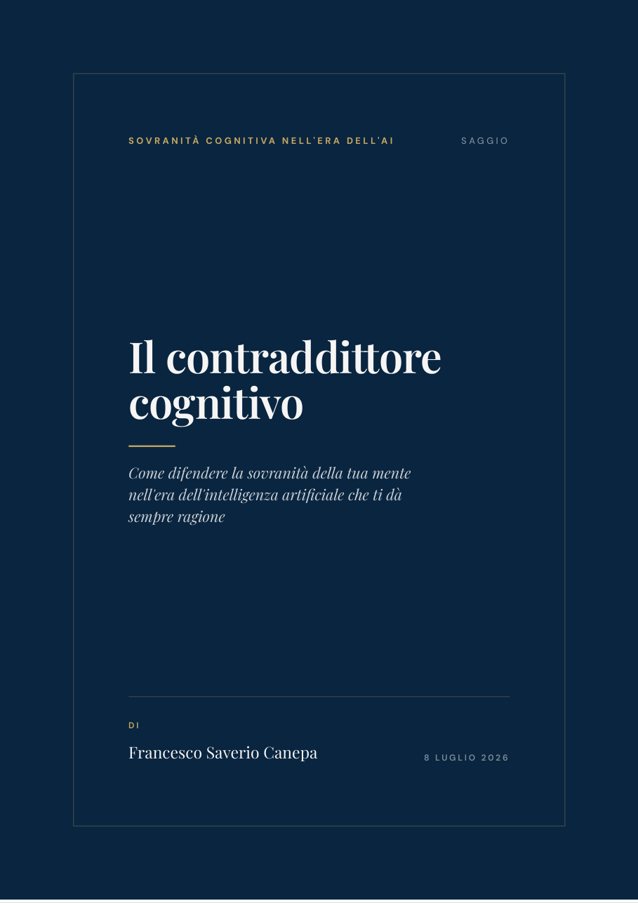 Copertina: Il contraddittore cognitivo